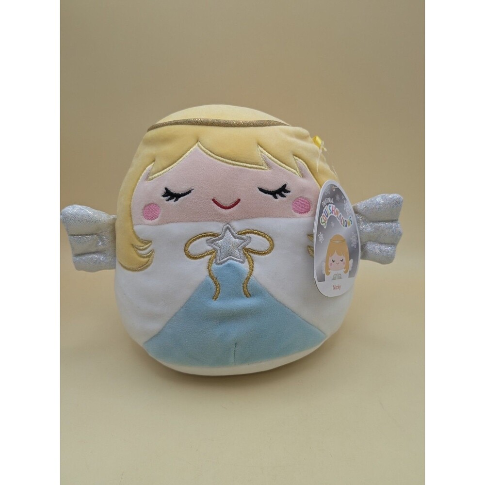 Squishmallow Nicky the Angel 2021 Christmas Holiday Plush Kellytoy NWT